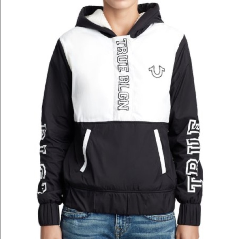 True Religion Windbreaker w/ fur in hood